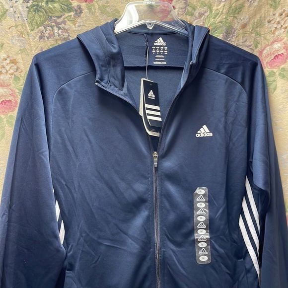 Adidas zippered hoodie competition jacket - Picture 3 of 13